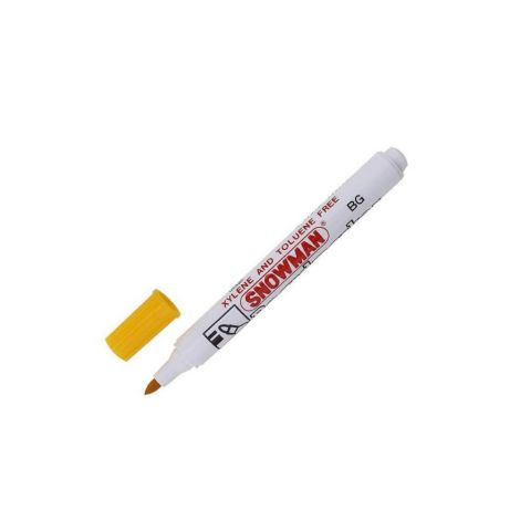 Marker suchościeralny do białych tablic Snowman 1.5mm-3.0mm, Żółty - 2
